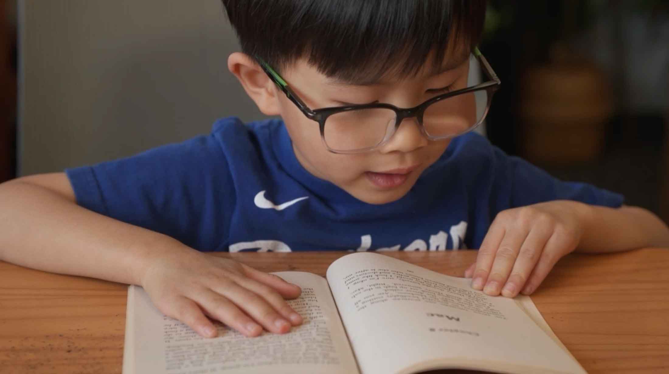 Elementary Boy Studying